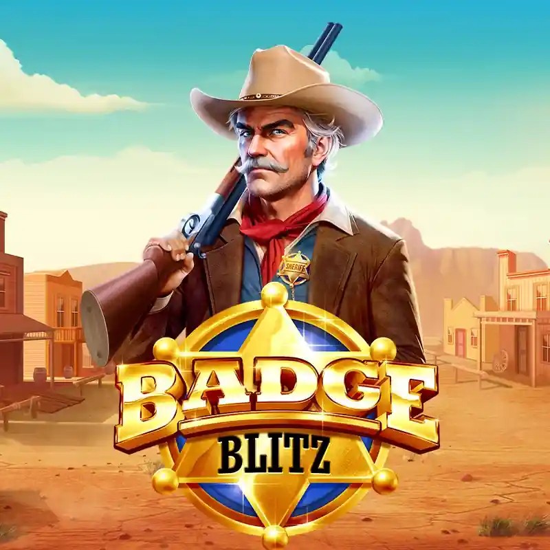 Badge Blitz logo – Slots by Pragmatic Play at Lucky Wave Casino