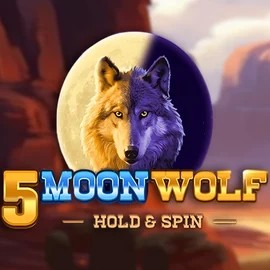 5 Moon Wolf logo – Slots by Apparat Gaming at Lucky Wave Casino