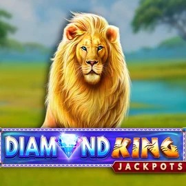 Official Jackpots logo: Diamond King Jackpots by SpinPlay Games at Lucky Wave Casino