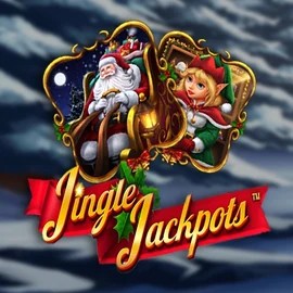 Jingle Jackpots logo by Dragon Gaming at Lucky Wave Casino