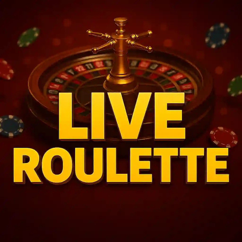 Live Roulette slot logo by Evolution at Lucky Wave Casino