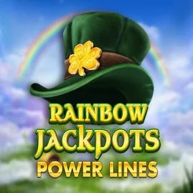 Rainbow Jackpots Power Lines casino game by Red Tiger Gaming – featured logo at Lucky Wave Casino