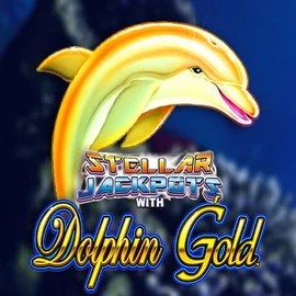 Enjoy Dolphin Gold with Stellar Jackpots by Lightning Box Game – logo hosted on lucky-wavecasino.net