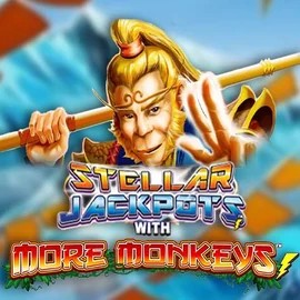 Official Jackpots logo: Stellar Jackpots with More Monkeys by Lightning Box Game at Lucky Wave Casino